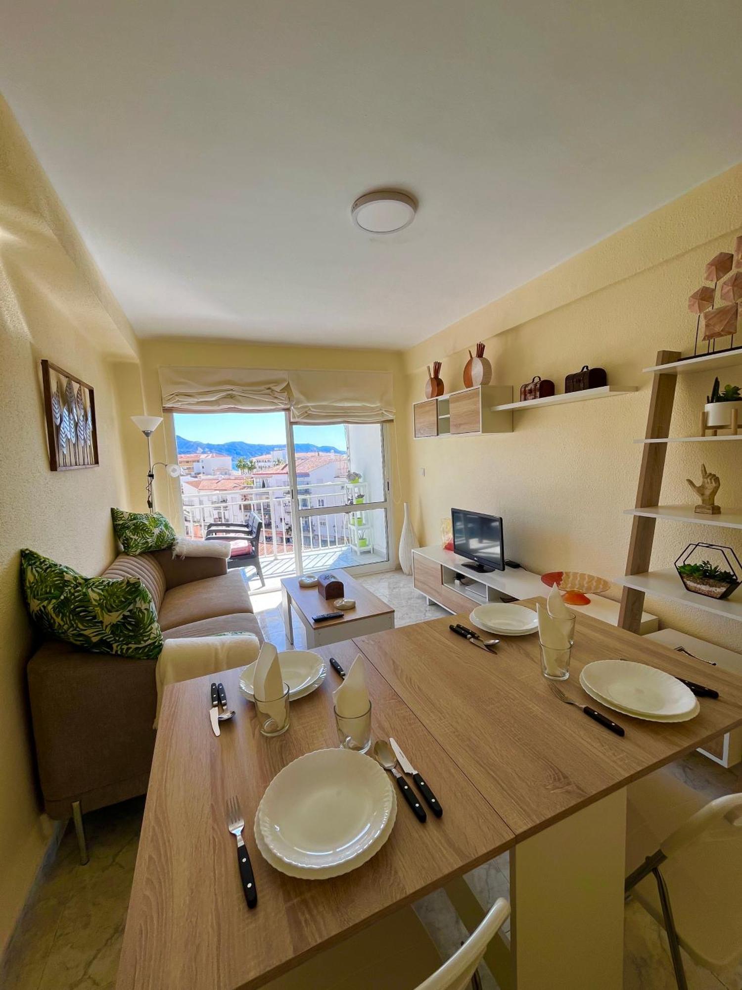 Wonderful Flat With Seaview In Nerja Apartment Bagian luar foto